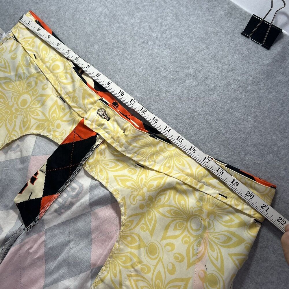 San Francisco SF Giants MLB Argyle Plaid Orange Black Golf Shorts Sz 42 - Picture 12 of 12